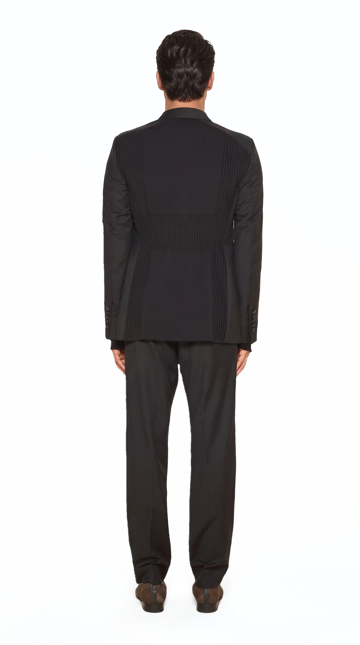 Michael Evening Jacket Black Men, back view – POAN