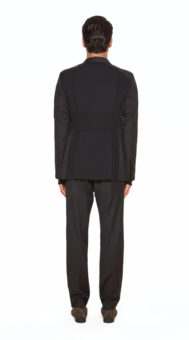 Michael Evening Jacket Black Men, back view – POAN
