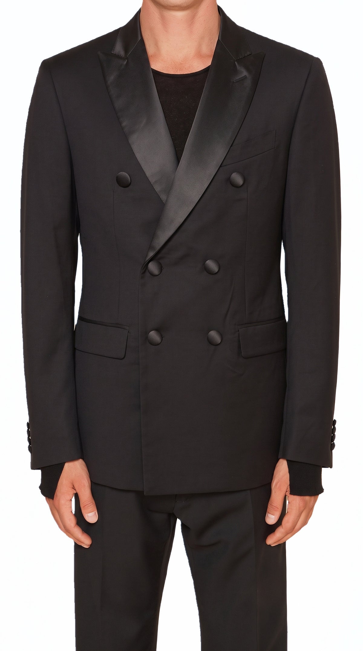 Michael Evening Jacket Black Men, detail – POAN