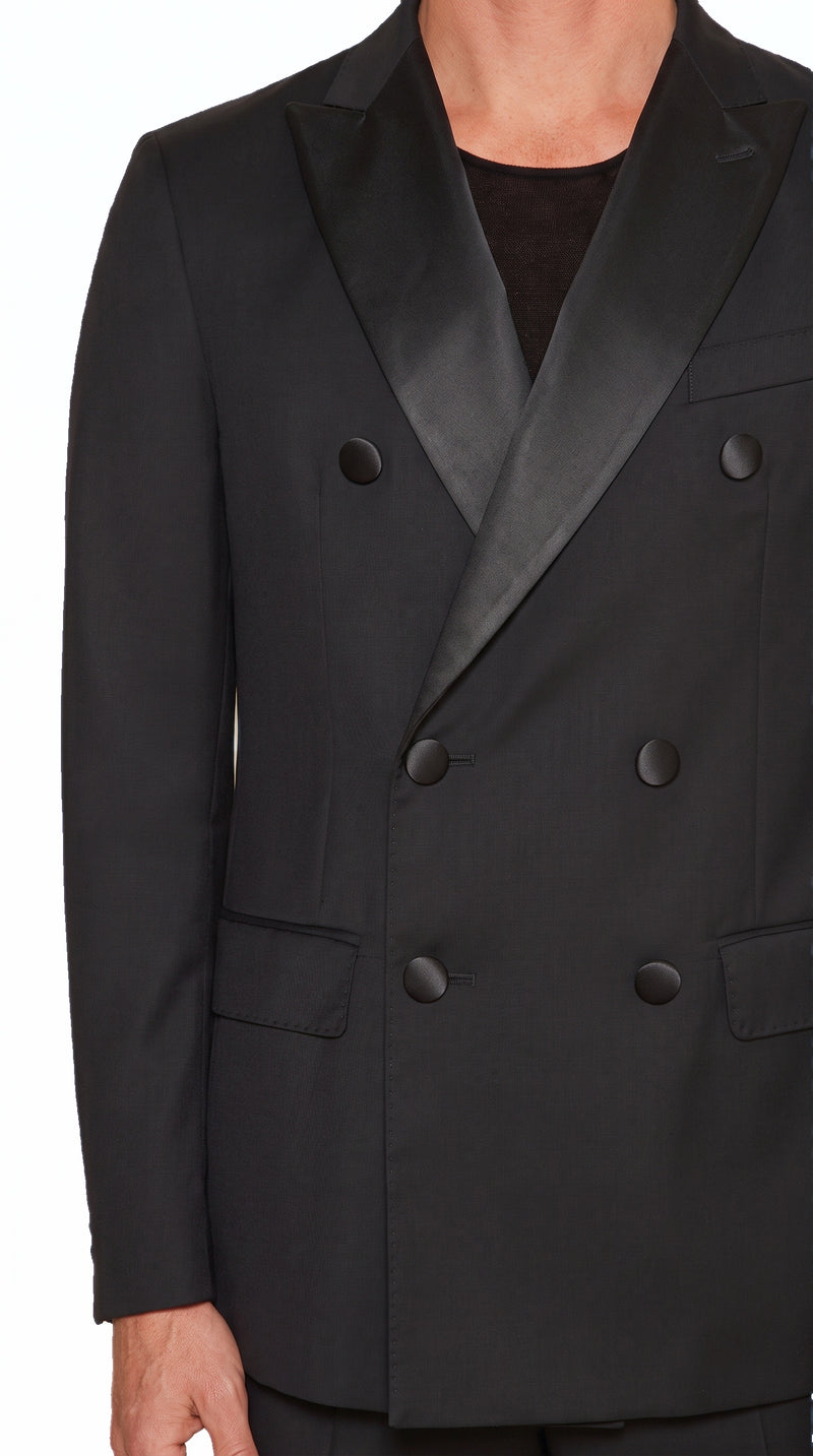 Michael Evening Jacket Black Men, detail – POAN