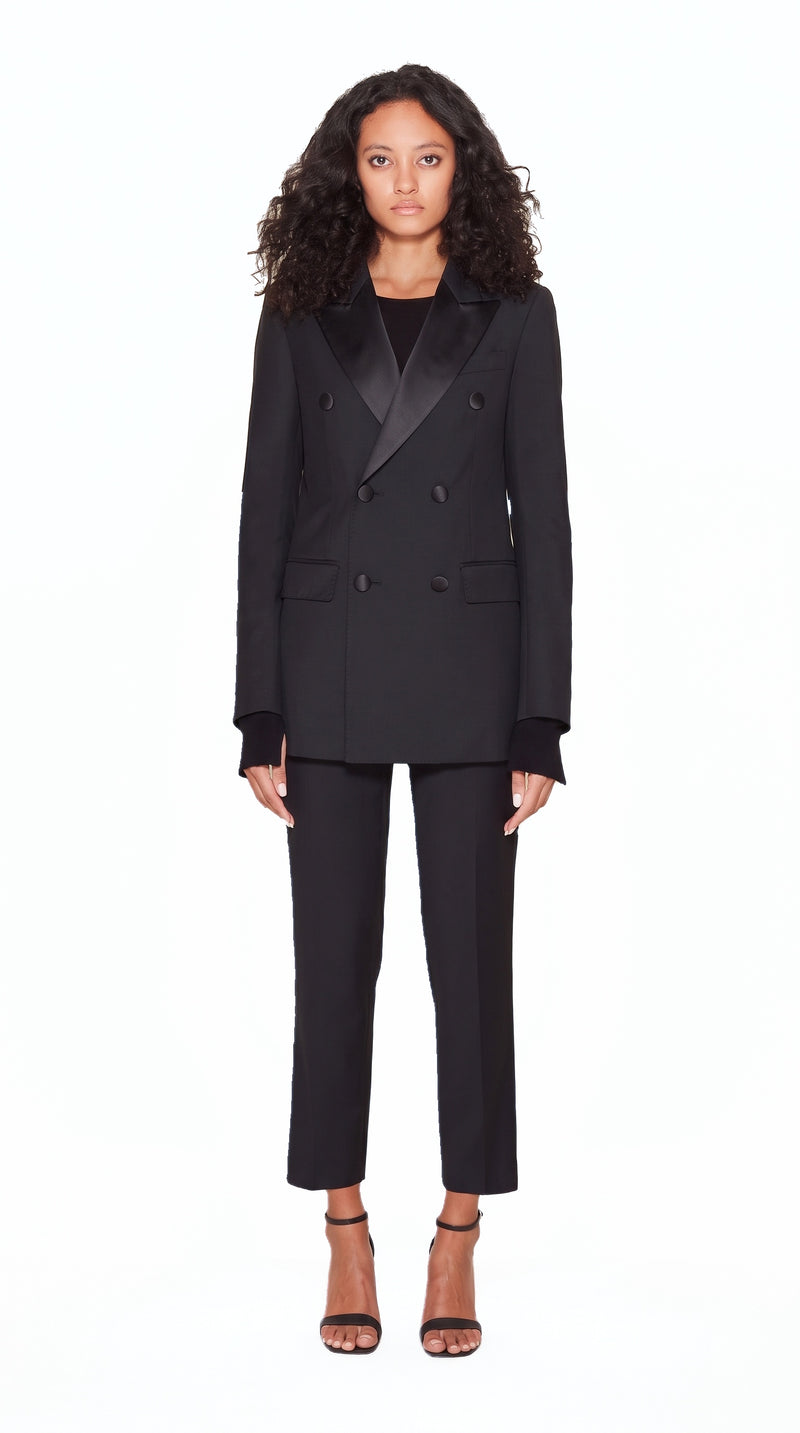 Michael Evening Jacket Black Women, front view – POAN