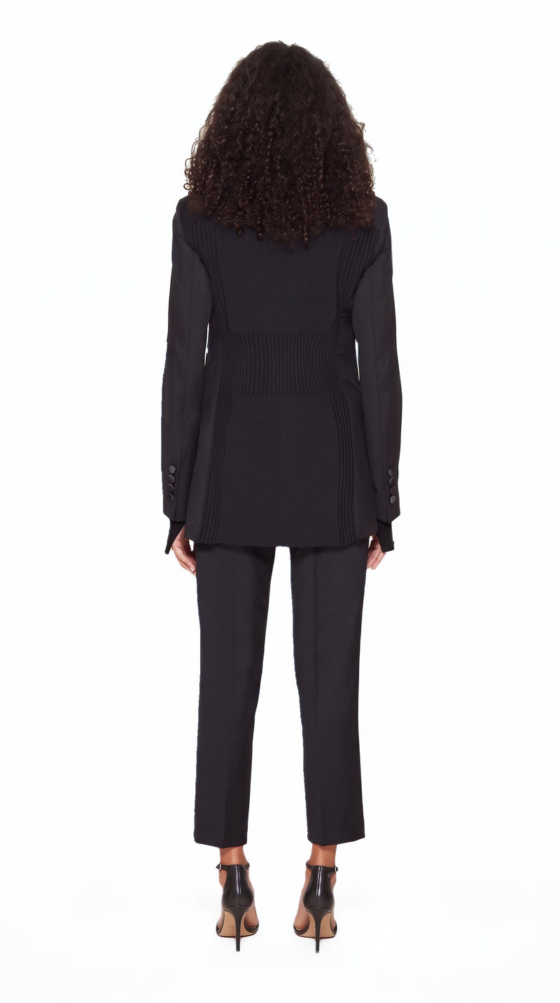 Michael Evening Jacket Black Women, back view – POAN