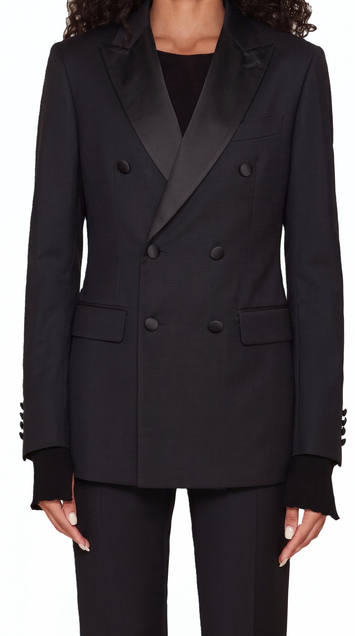 Michael Evening Jacket Black Women, detail – POAN