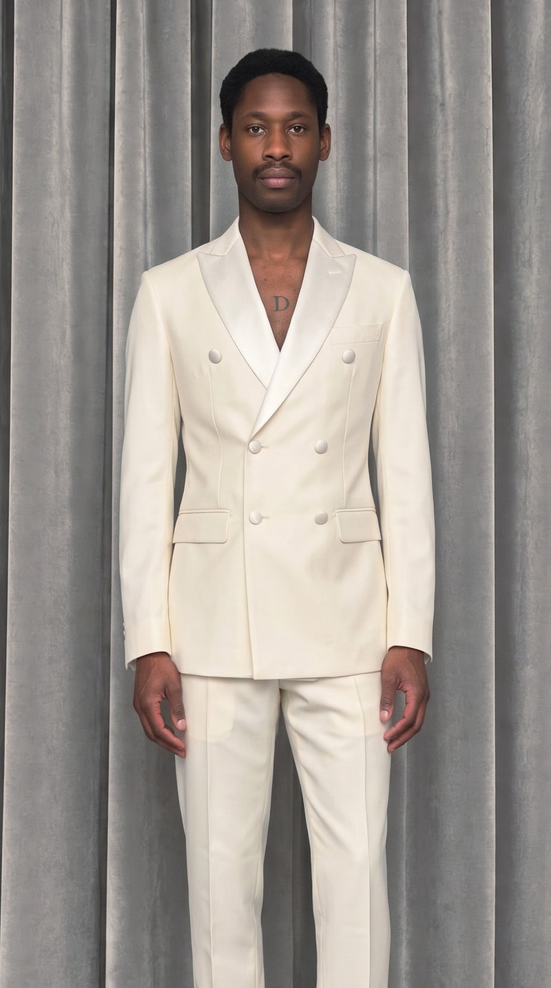 Michael Evening Jacket Ivory – detail