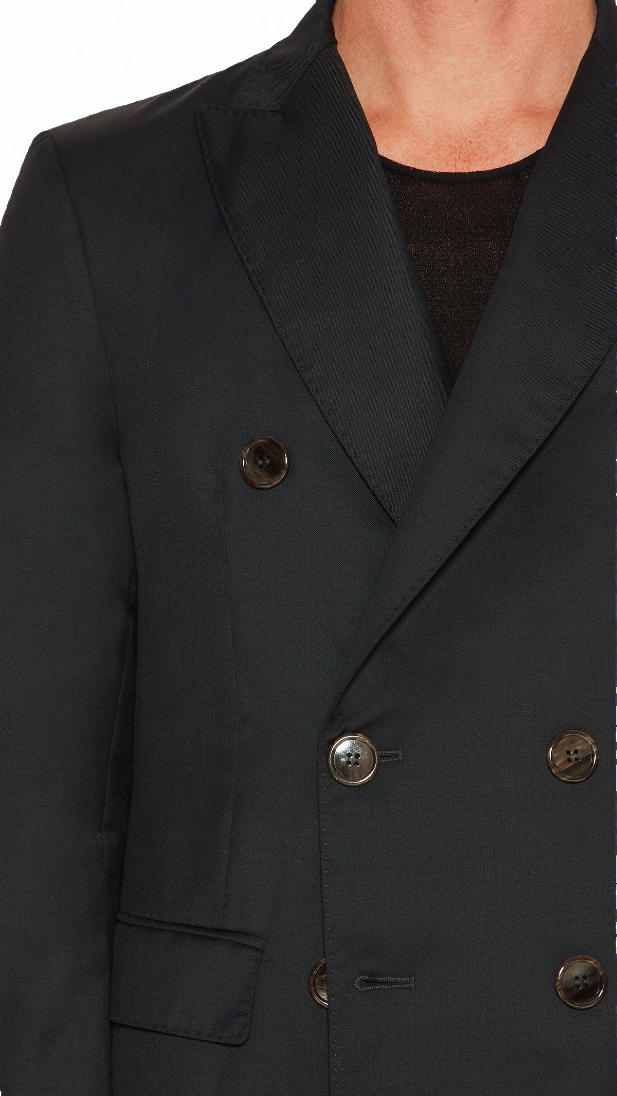 Michael Jacket Men Black, detail – POAN