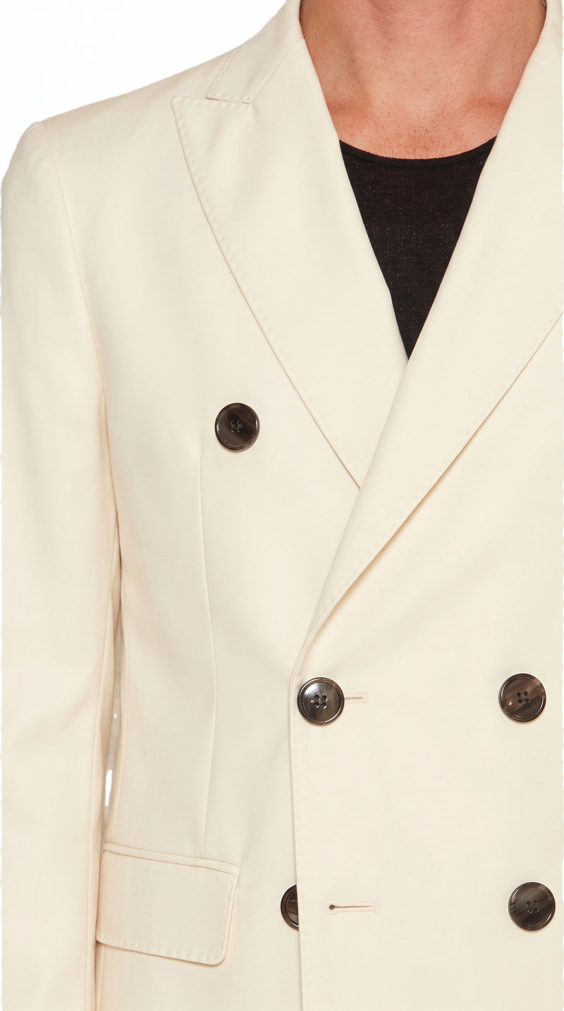 Michael Jacket Men Ivory, detail – POAN