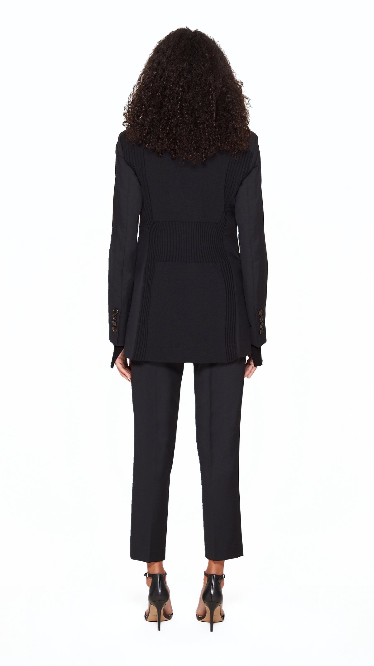 Michael Jacket Women Black, back view – POAN