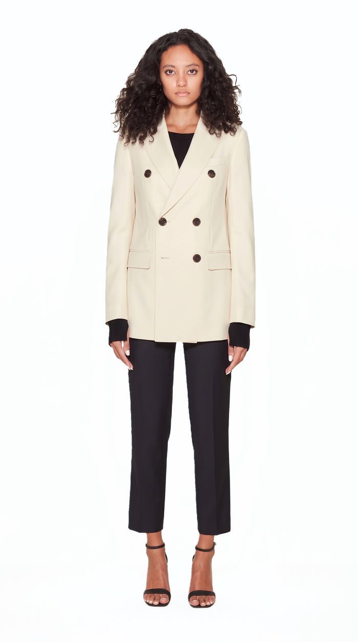 Michael Jacket Women Ivory, front view – POAN