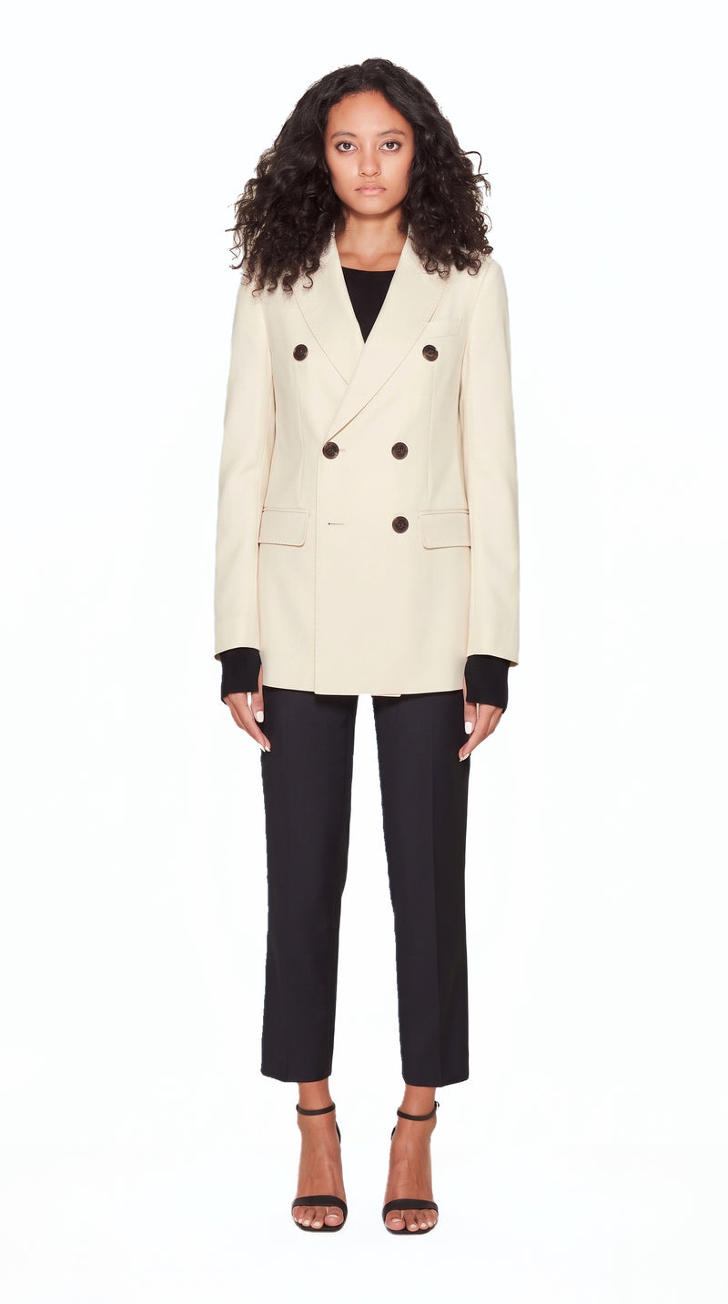 Michael Jacket Women Ivory, front view – POAN