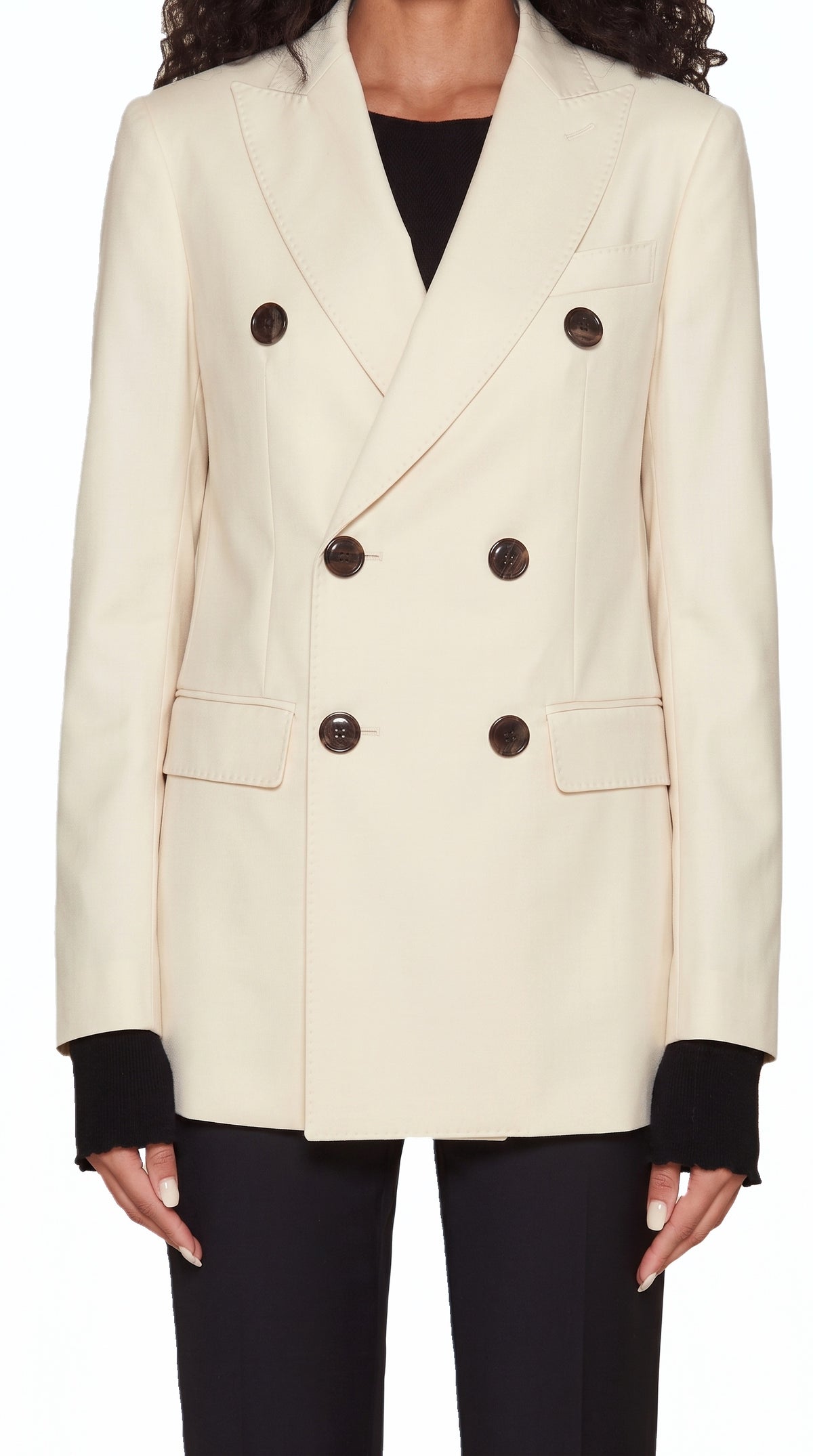 Michael Jacket Women Ivory, detail – POAN