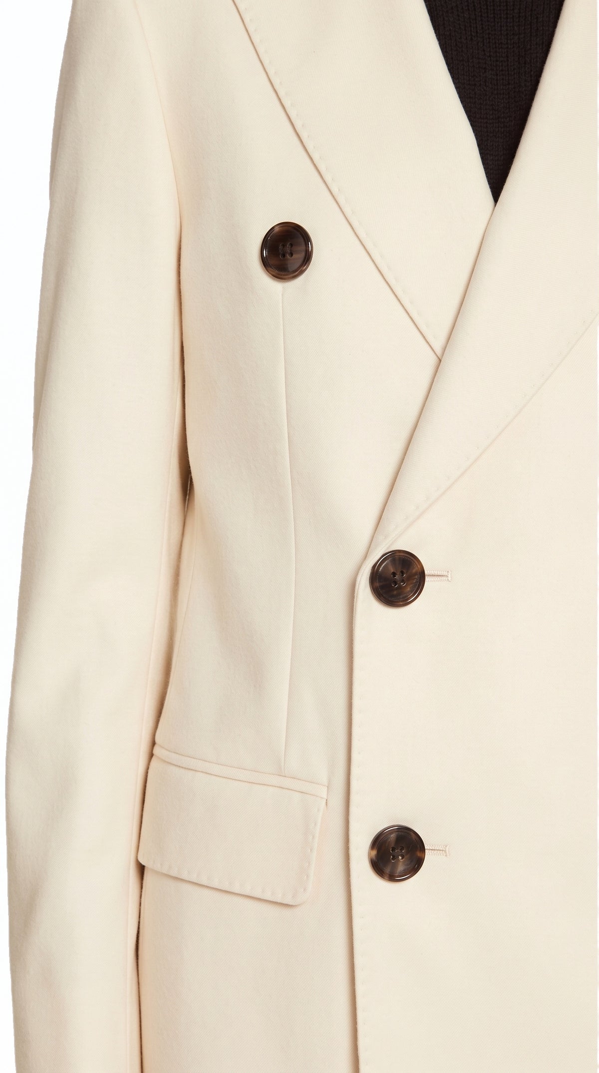 Michael Jacket Women Ivory, detail – POAN