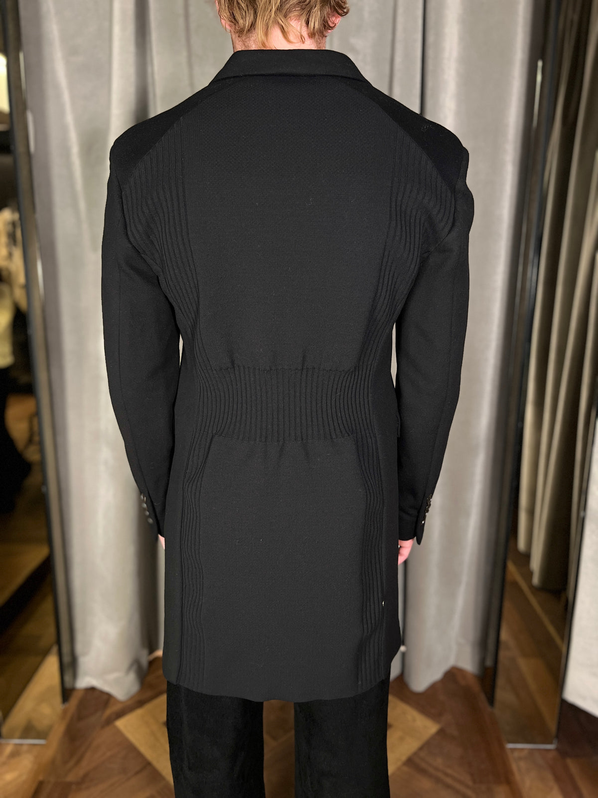 Michael Melton Overcoat Men Black