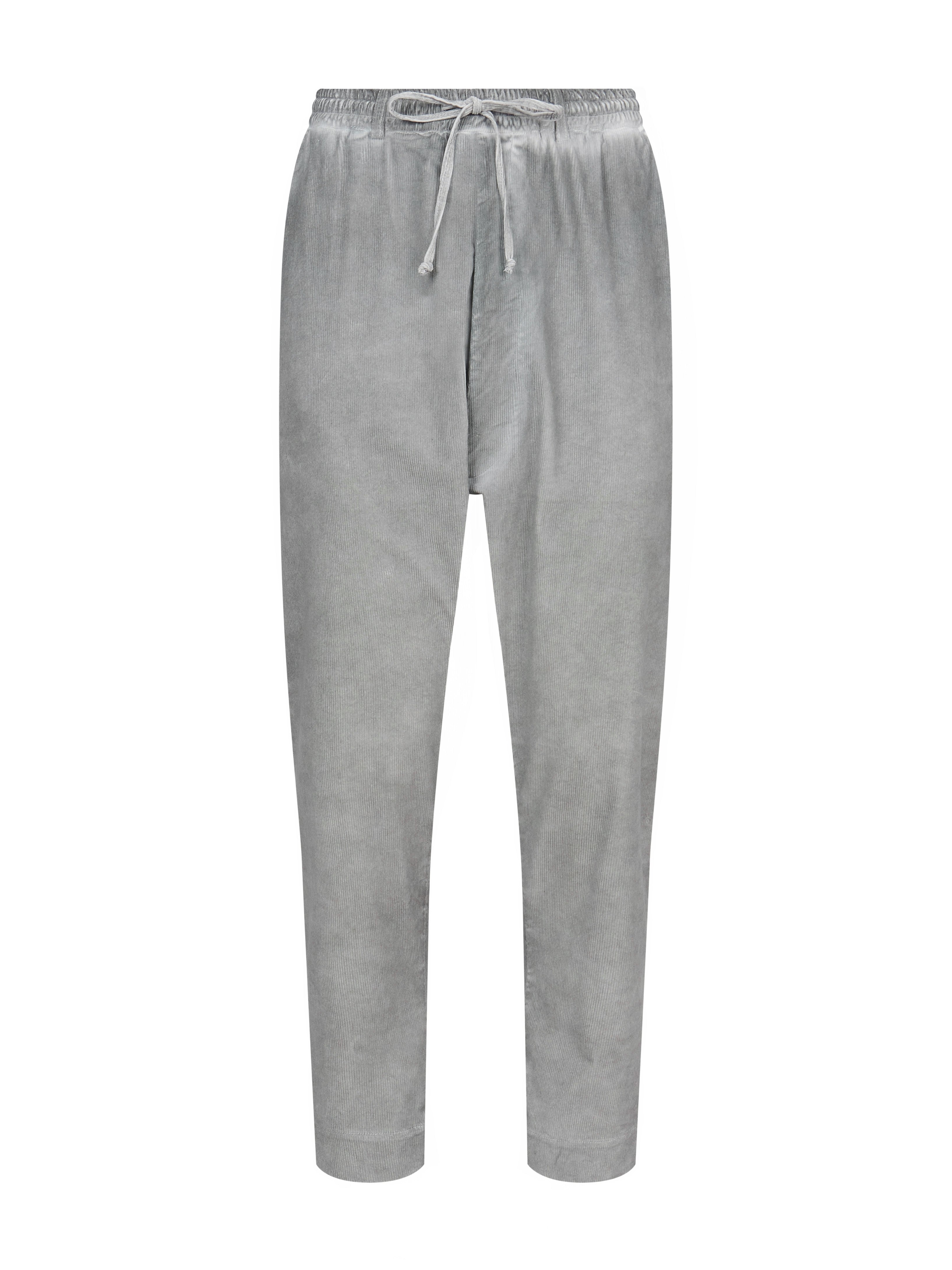 Fender Drop Crotch Corduroy Trousers Grey