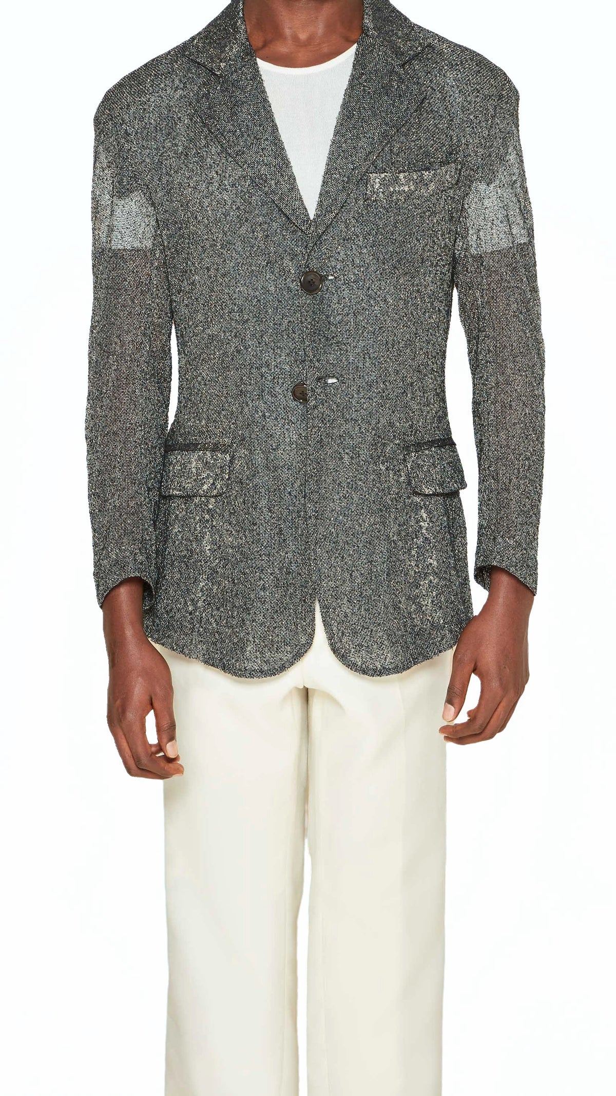 Nicholas Jacket Men Black, detail – POAN