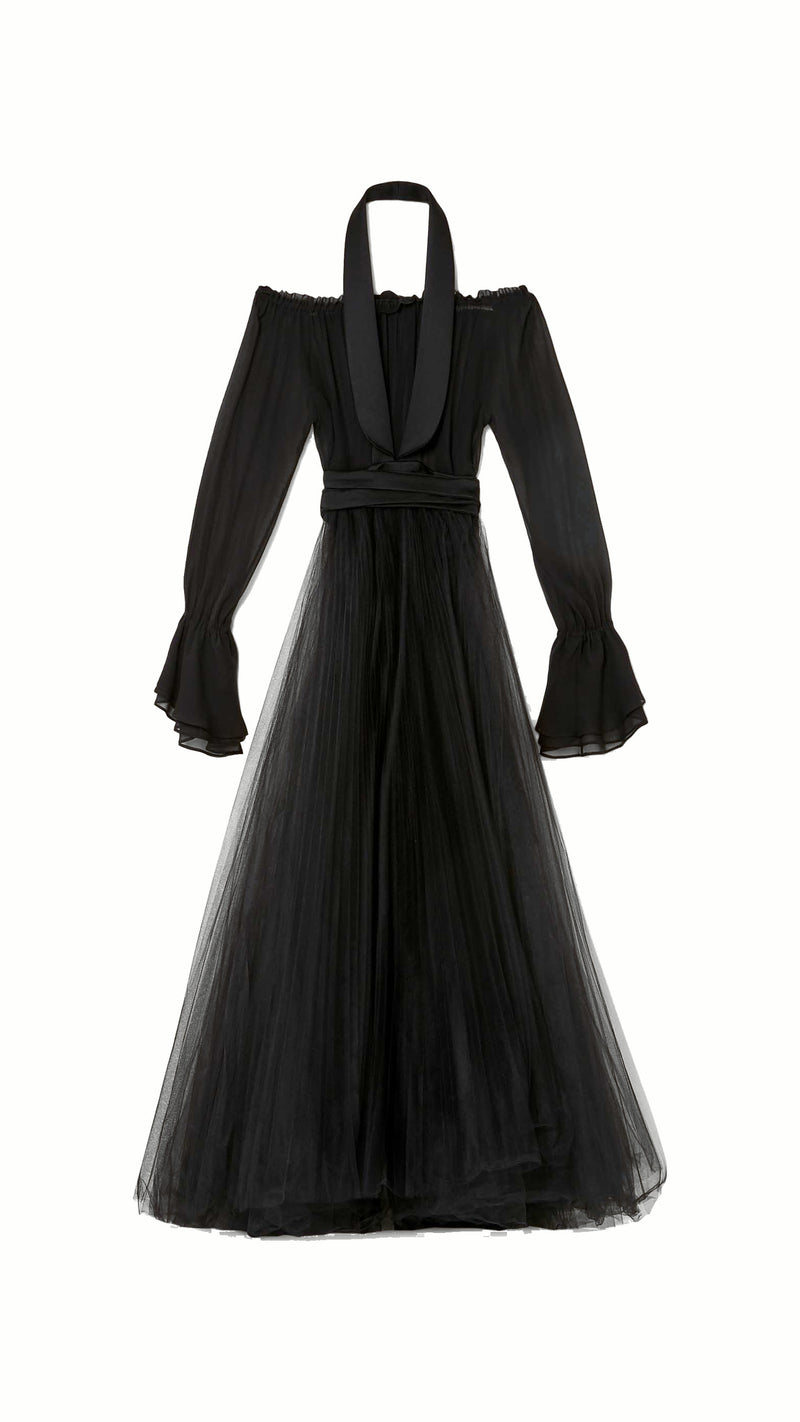 Noir Smoking Couture Dress Women Black, product – POAN