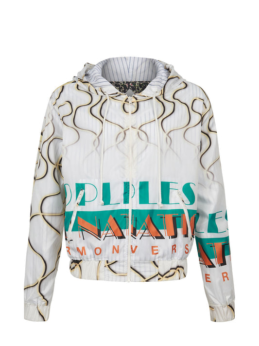 Apollo Ocean Drive Zip Hoodie White