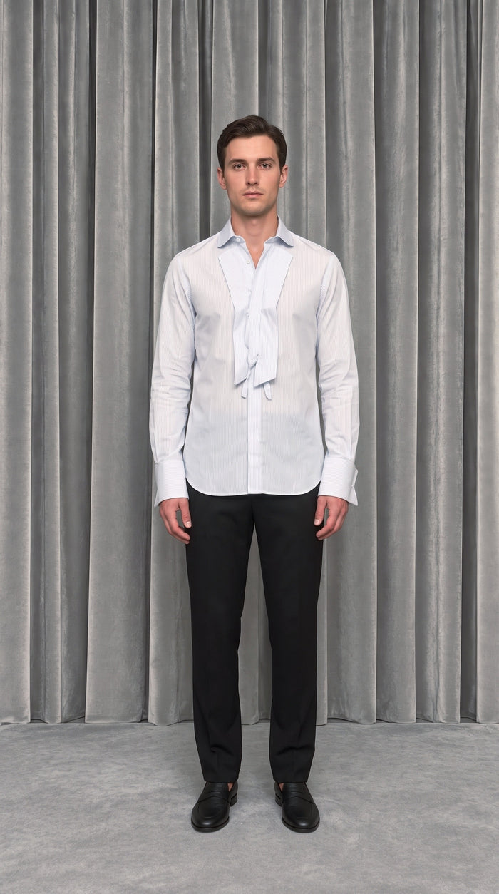 Palladio Shirt Lightblue – model front