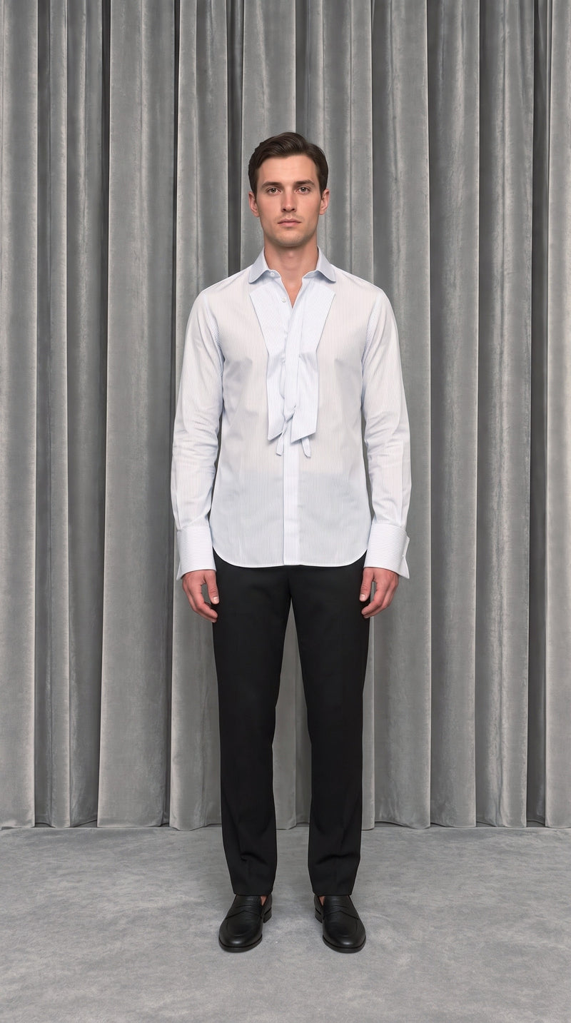 Palladio Shirt Lightblue – model front