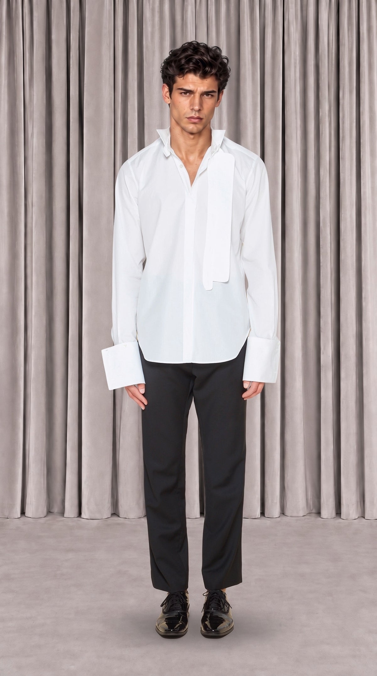 Palladio Shirt Men White, front view – POAN