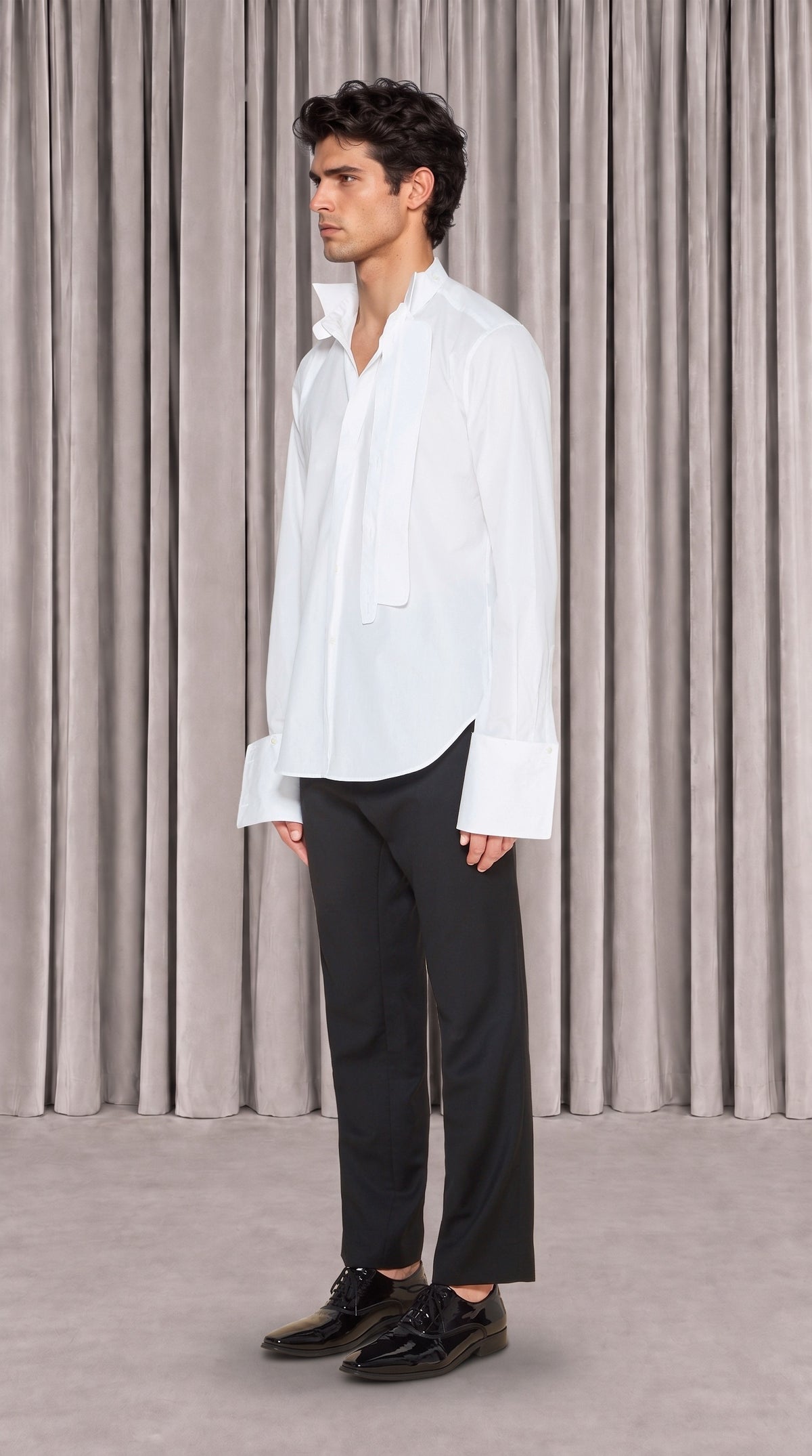 Palladio Shirt Men White, side view – POAN