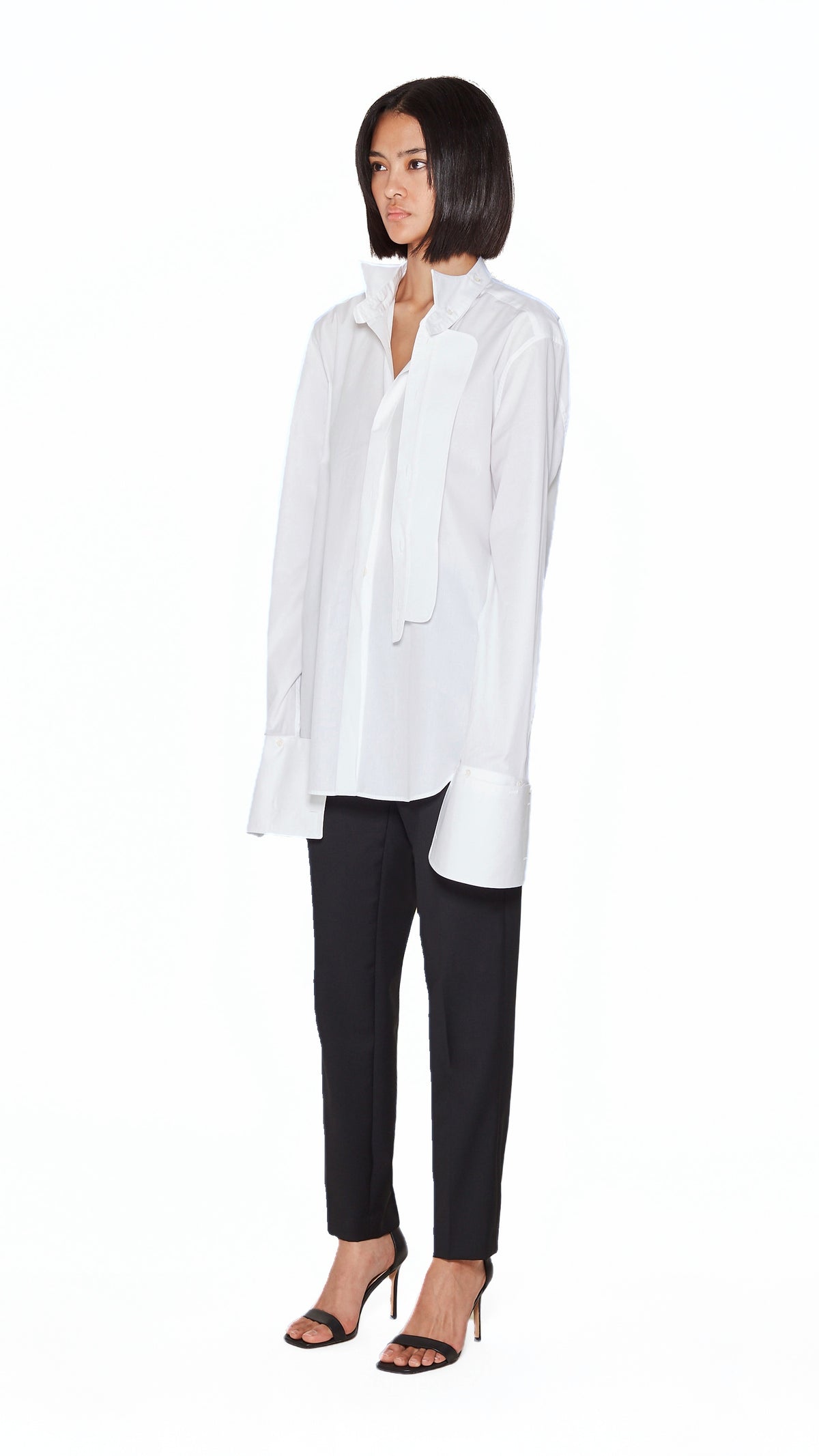 Palladio Shirt Women White, side view – POAN