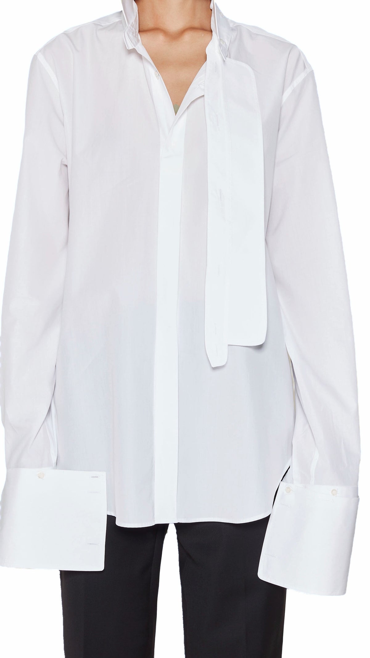 Palladio Shirt Women White, detail – POAN