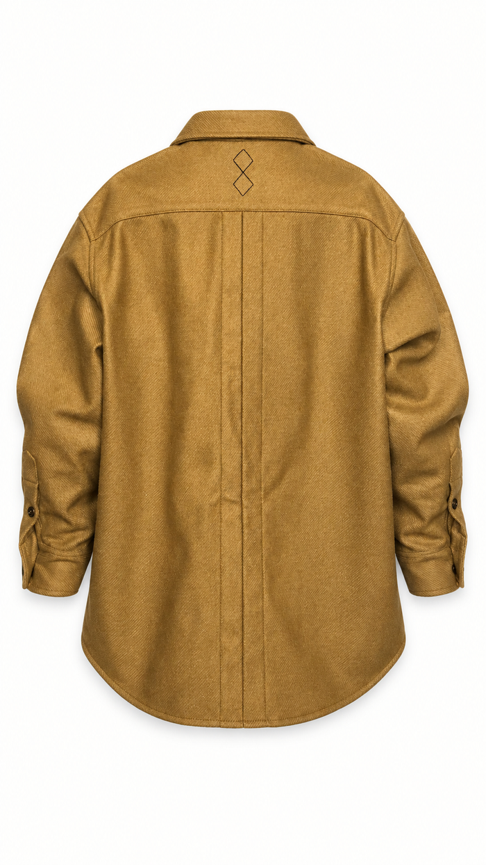 Paul Shirt Gabardine Tobacco Men
