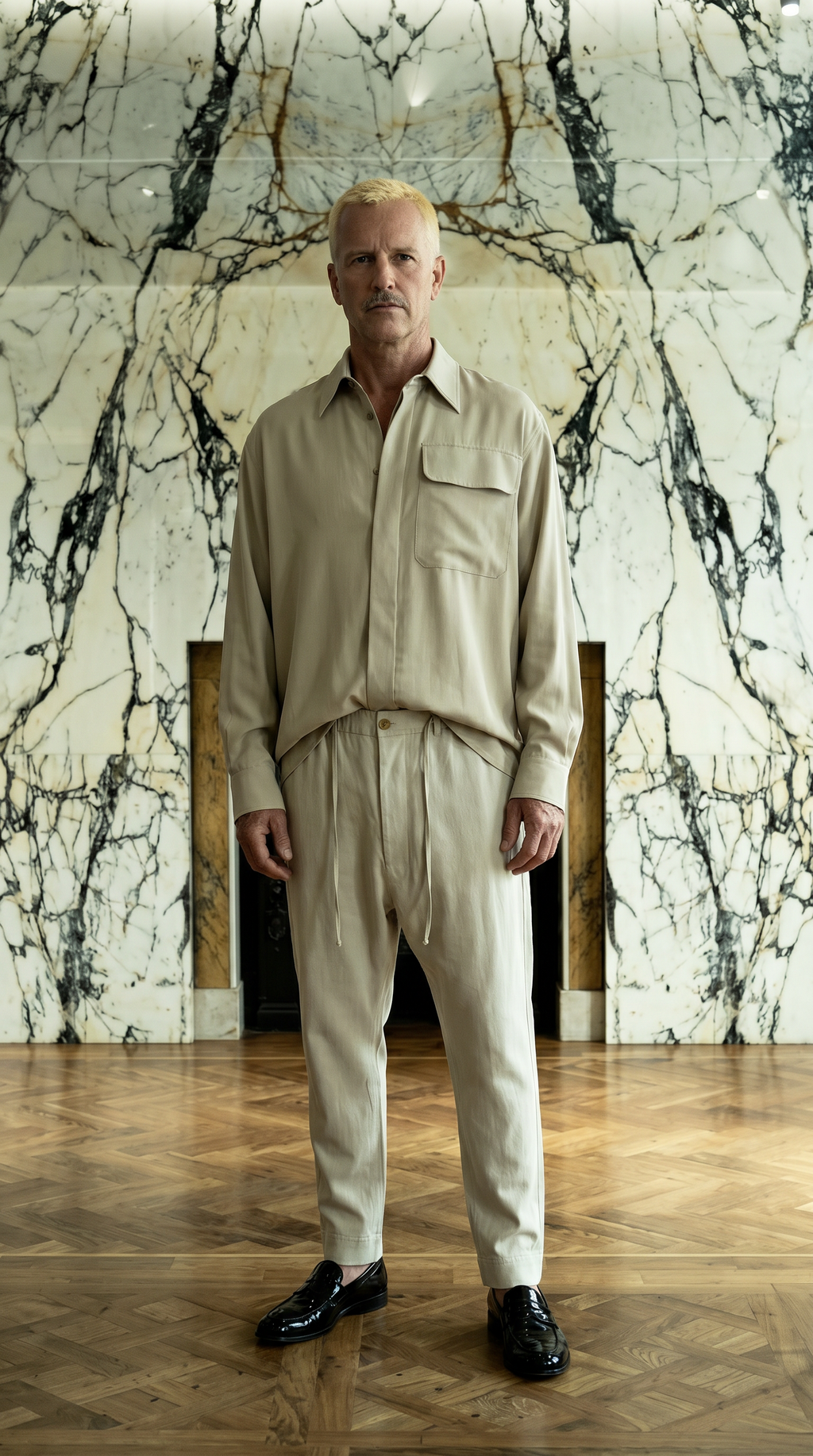 Paul Shirt Oversized Men Chalk