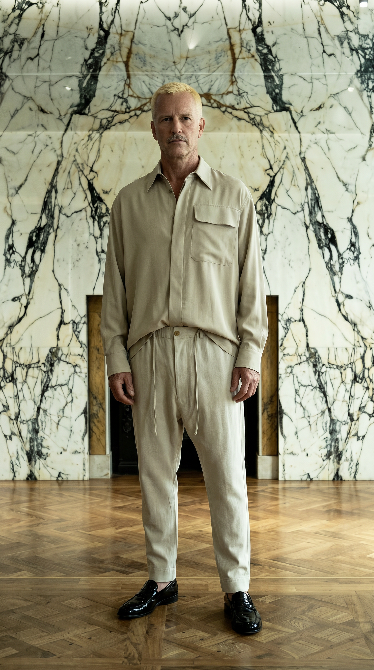 Paul Shirt Oversized Men Chalk