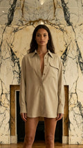 Paul Shirt Oversized Women Chalk