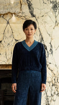 Pete Vneck Pullover Women Chenille