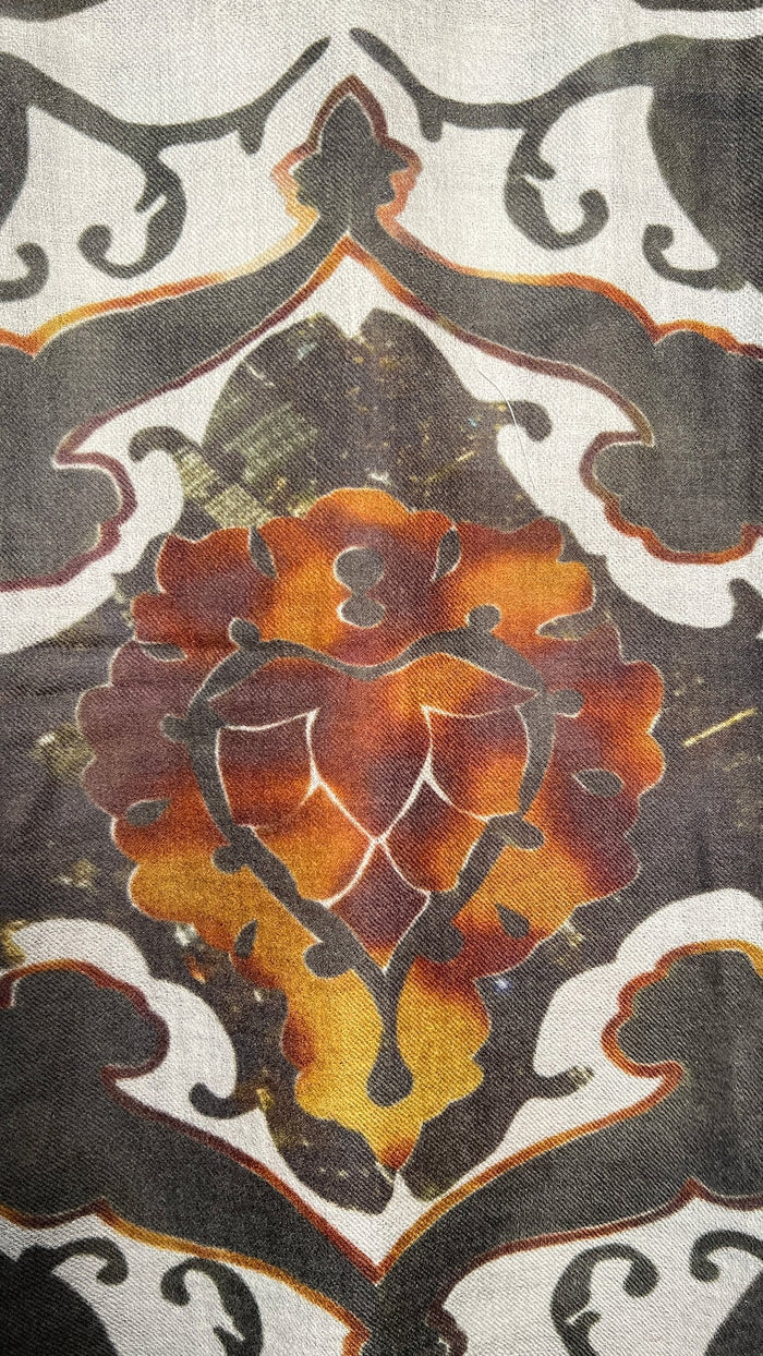 Pomegranate Cashmere Scarf – detail
