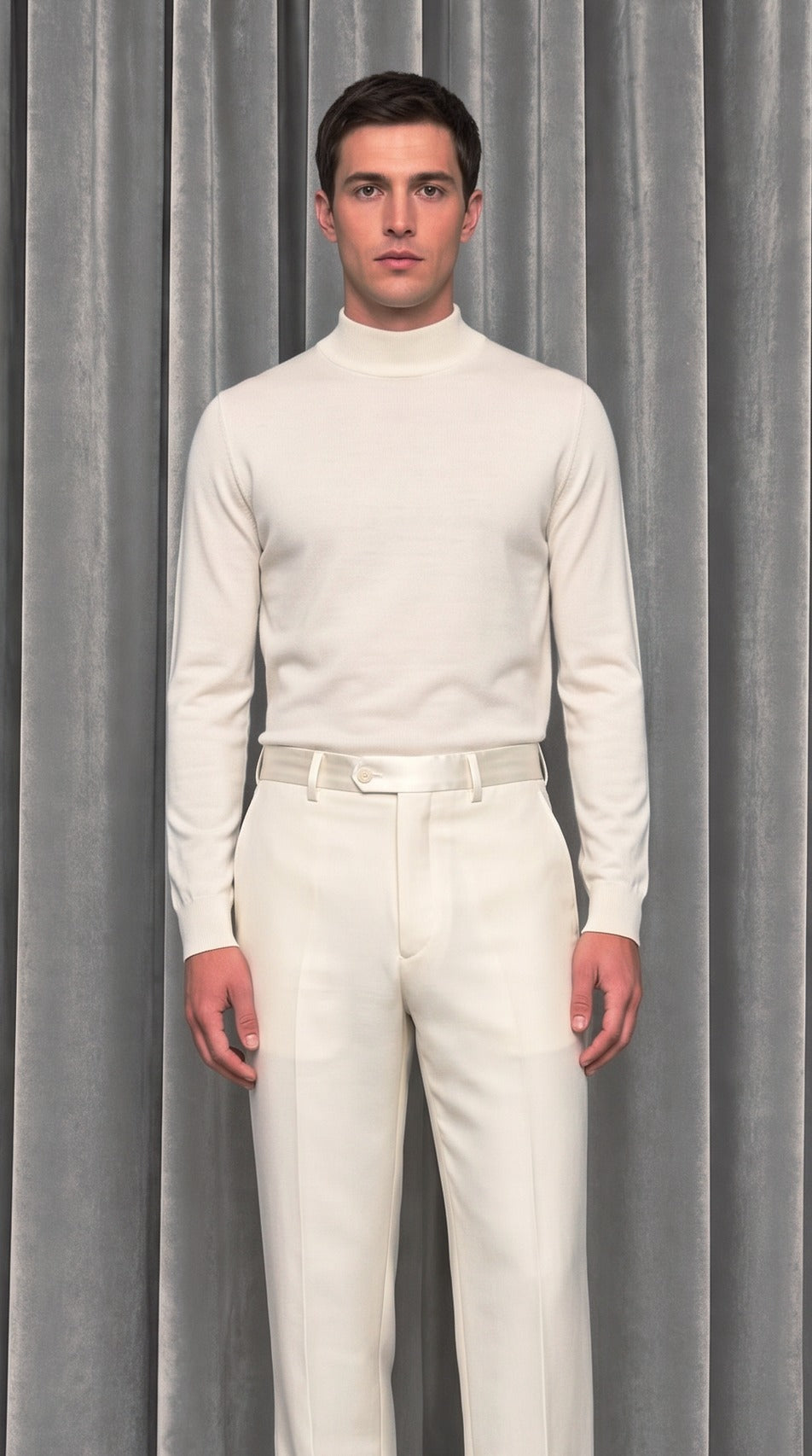 Prince Smoking Trousers Ivory – detail