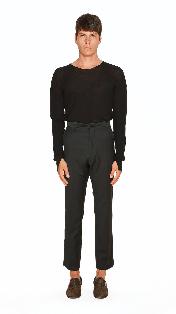 Prince Smoking Trousers Men Black, front view – POAN