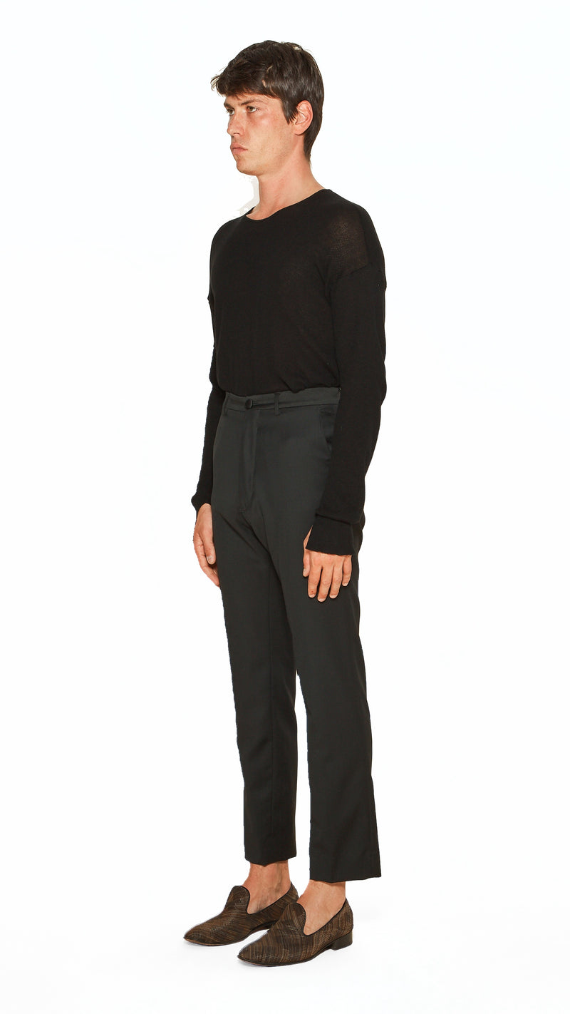 Prince Smoking Trousers Men Black, side view – POAN