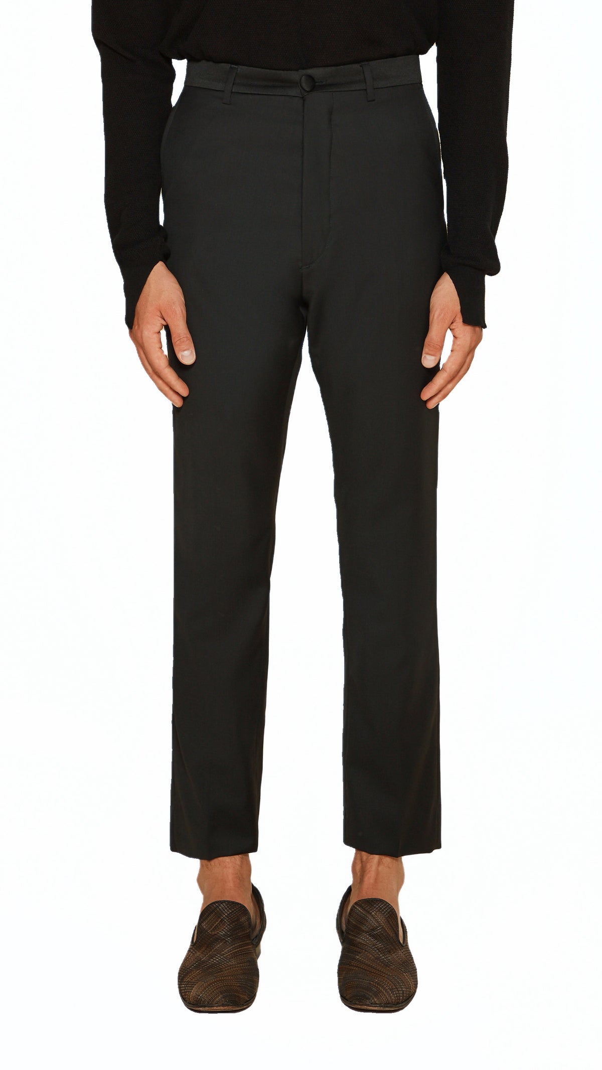 Prince Smoking Trousers Men Black, detail – POAN