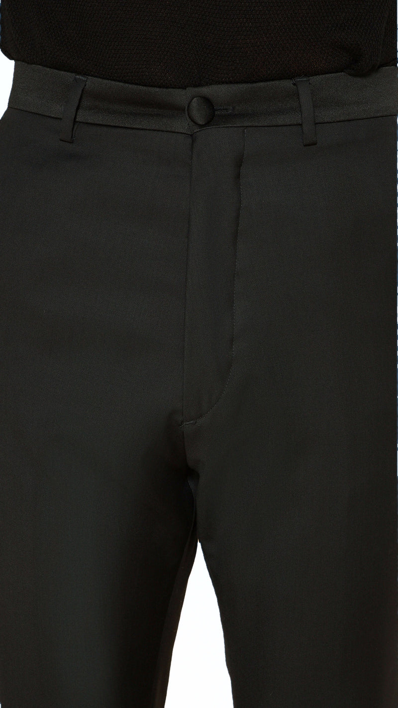 Prince Smoking Trousers Men Black, detail – POAN