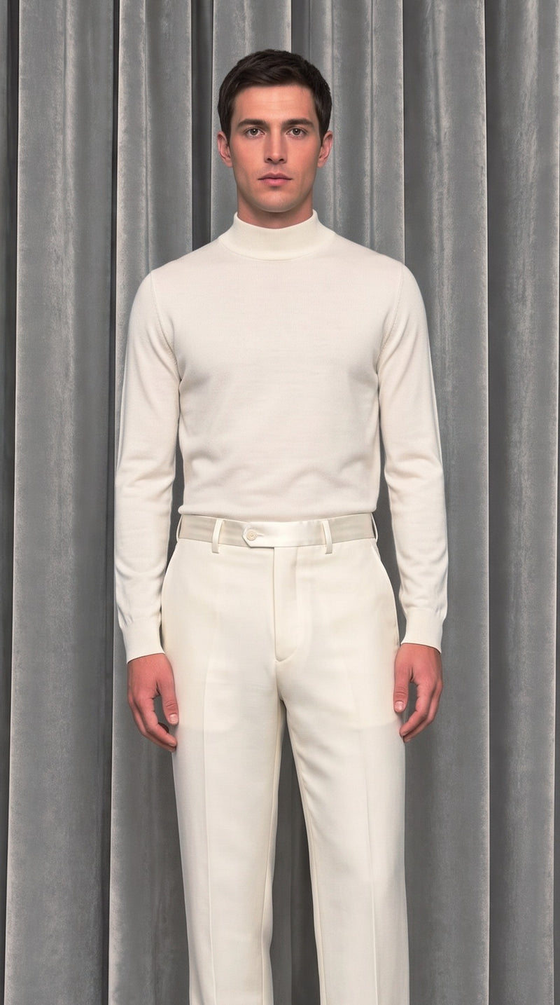 Prince Smoking Trousers Ivory – detail