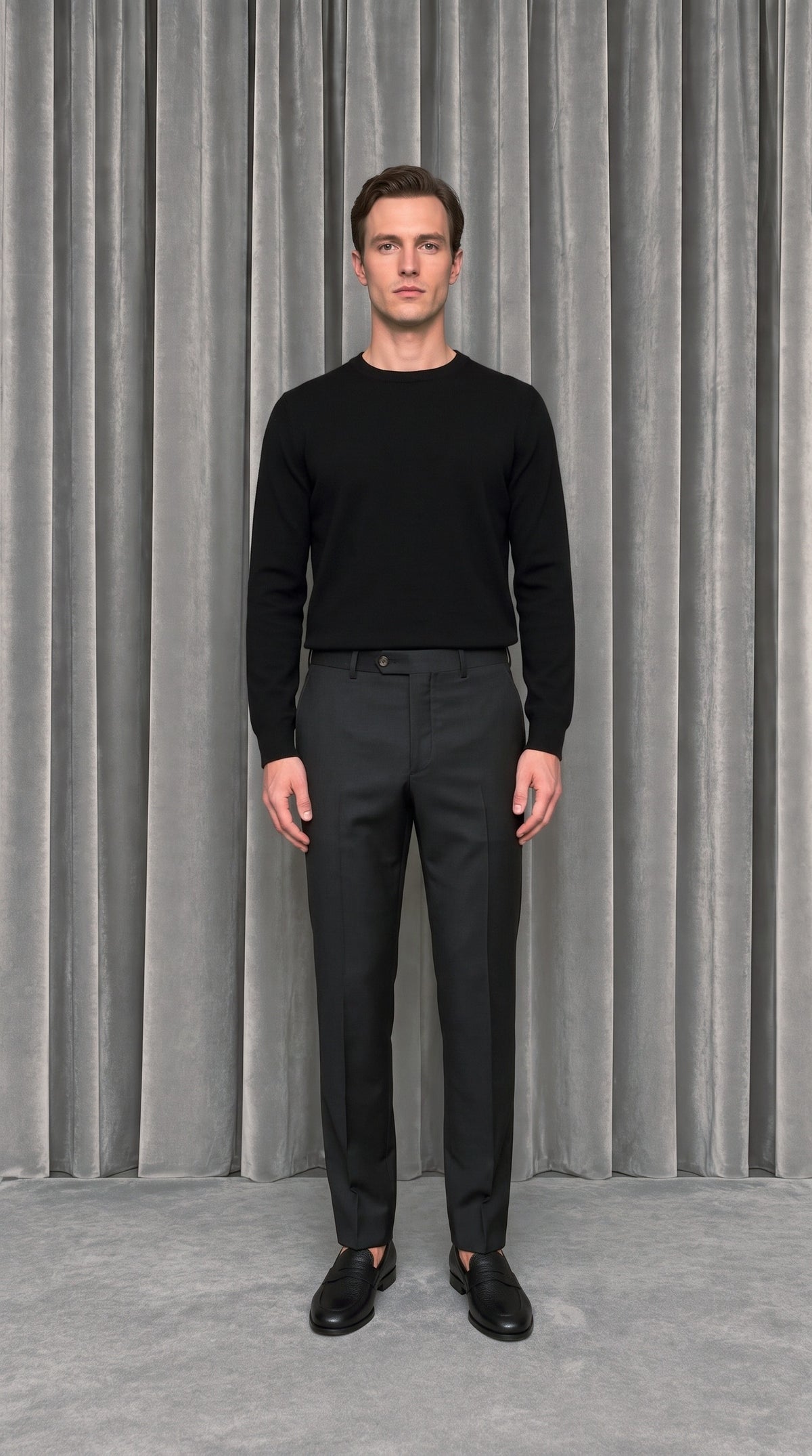 Prince Trousers Black – model front