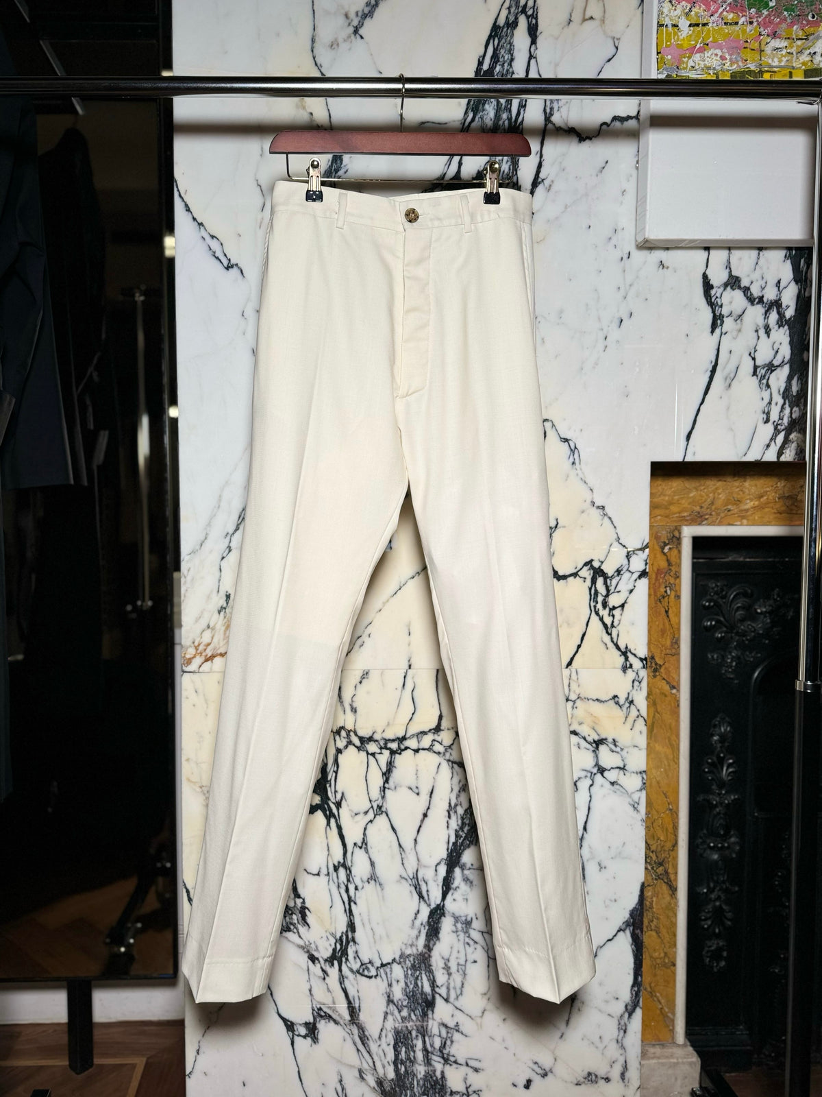 Prince Trousers Men Ivory
