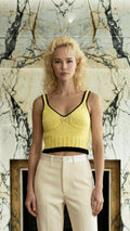 Elodie Knitted Top Women Lemon