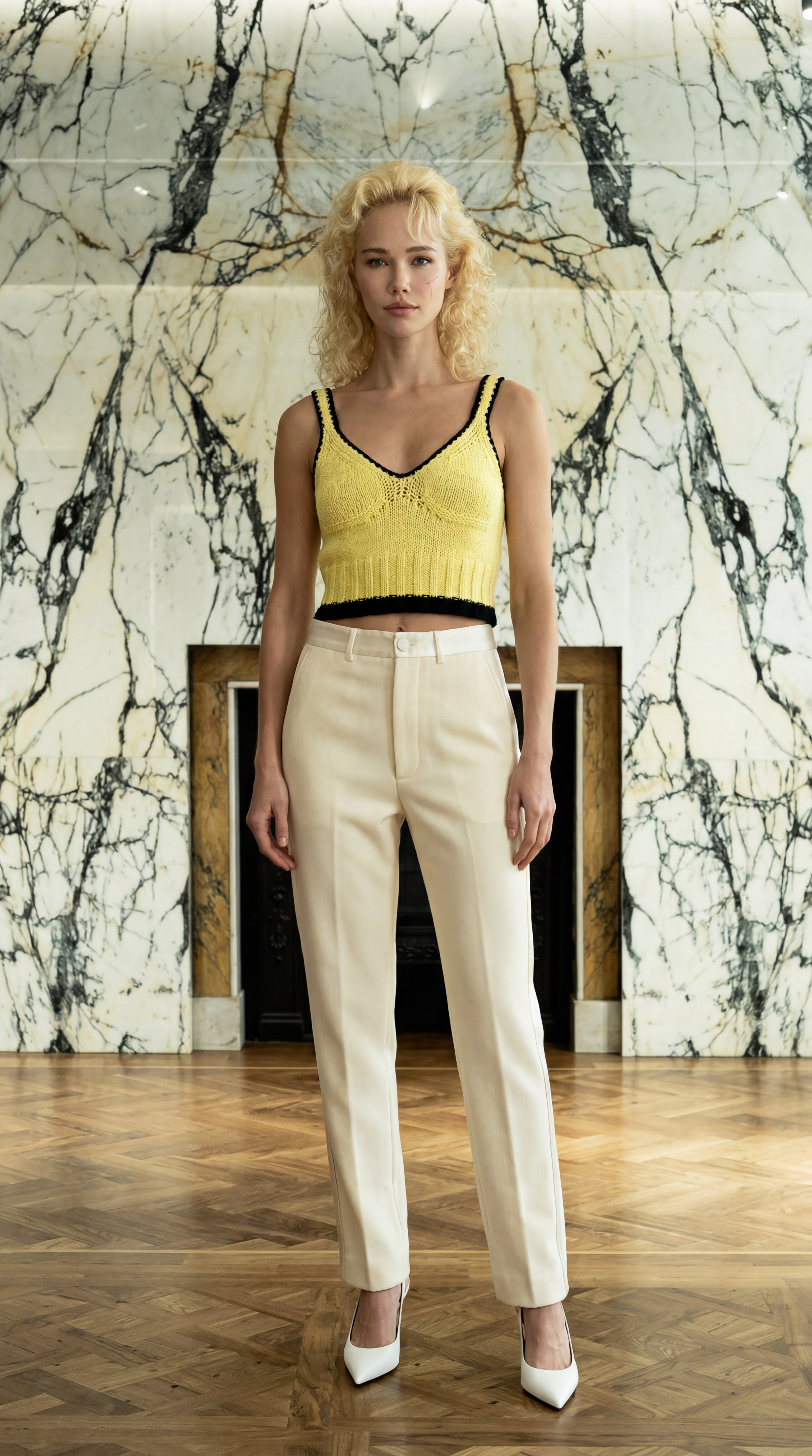 Elodie Knitted Top Women Lemon