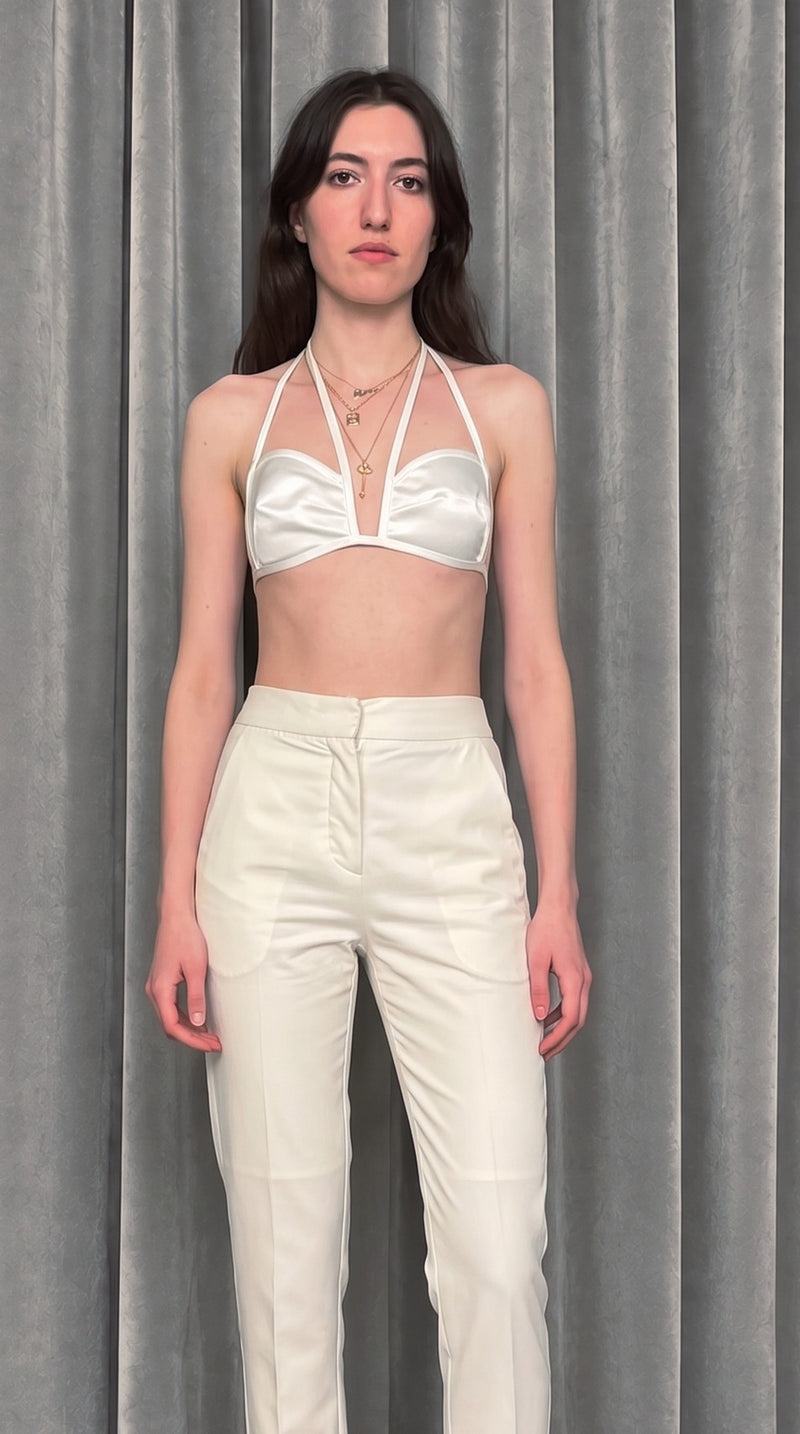 Queen Trousers Ivory – detail