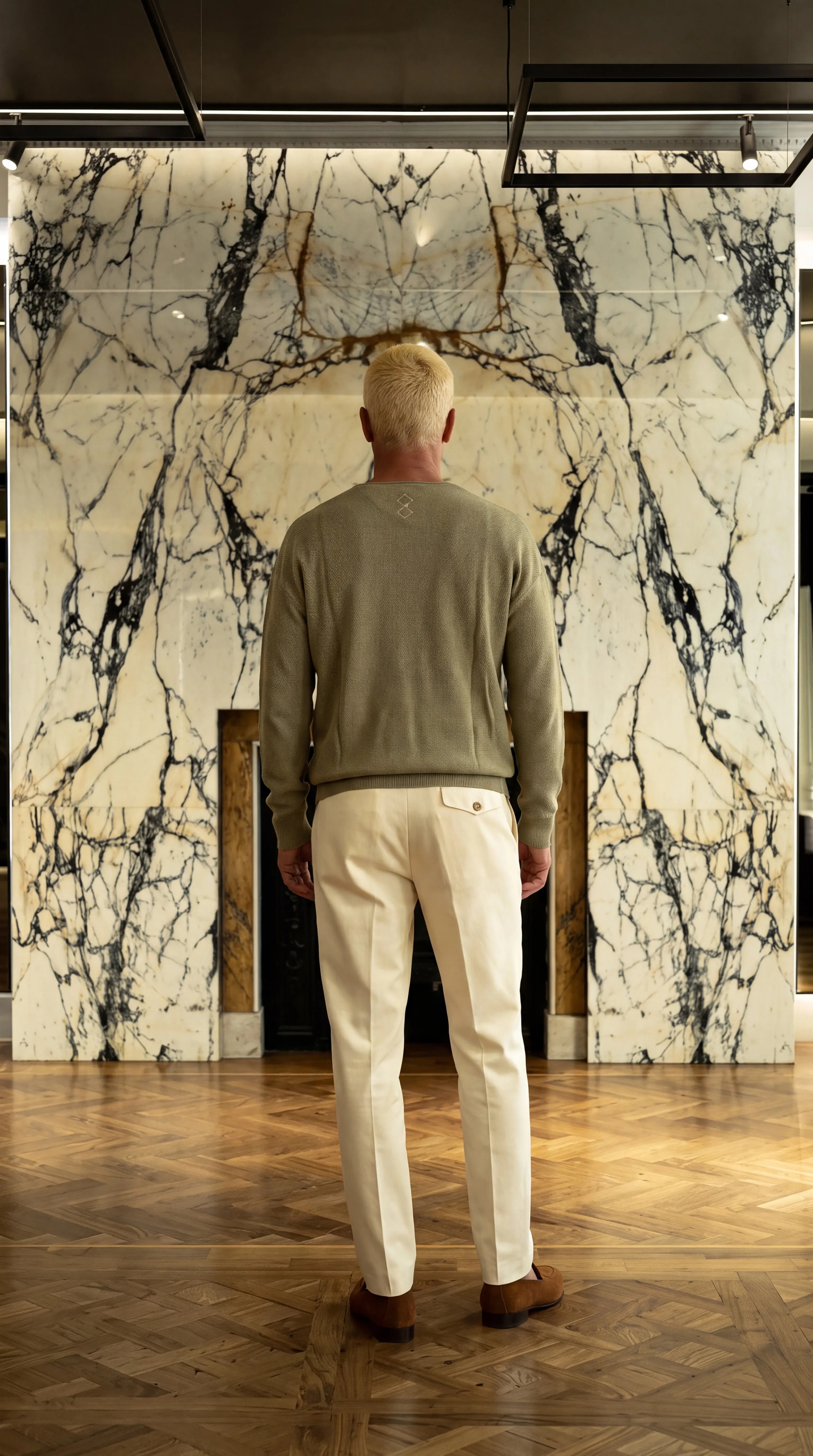 Roberto Crewneck Jumper Men Menta