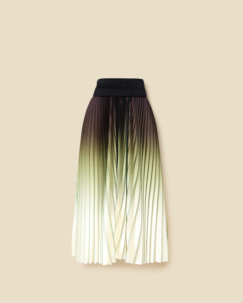Arielle Plisee Skirt Women Green