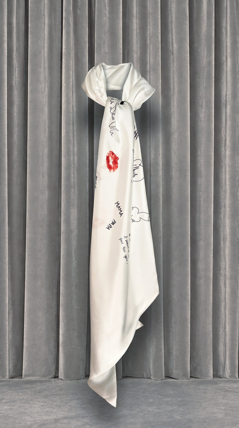 Scala Tubular Scarf Ivory – product