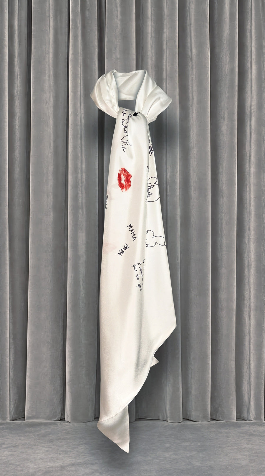 Scala Tubular Scarf Ivory – product