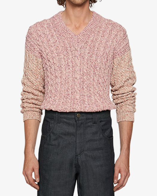 Laura V-Neck Jumper Pink