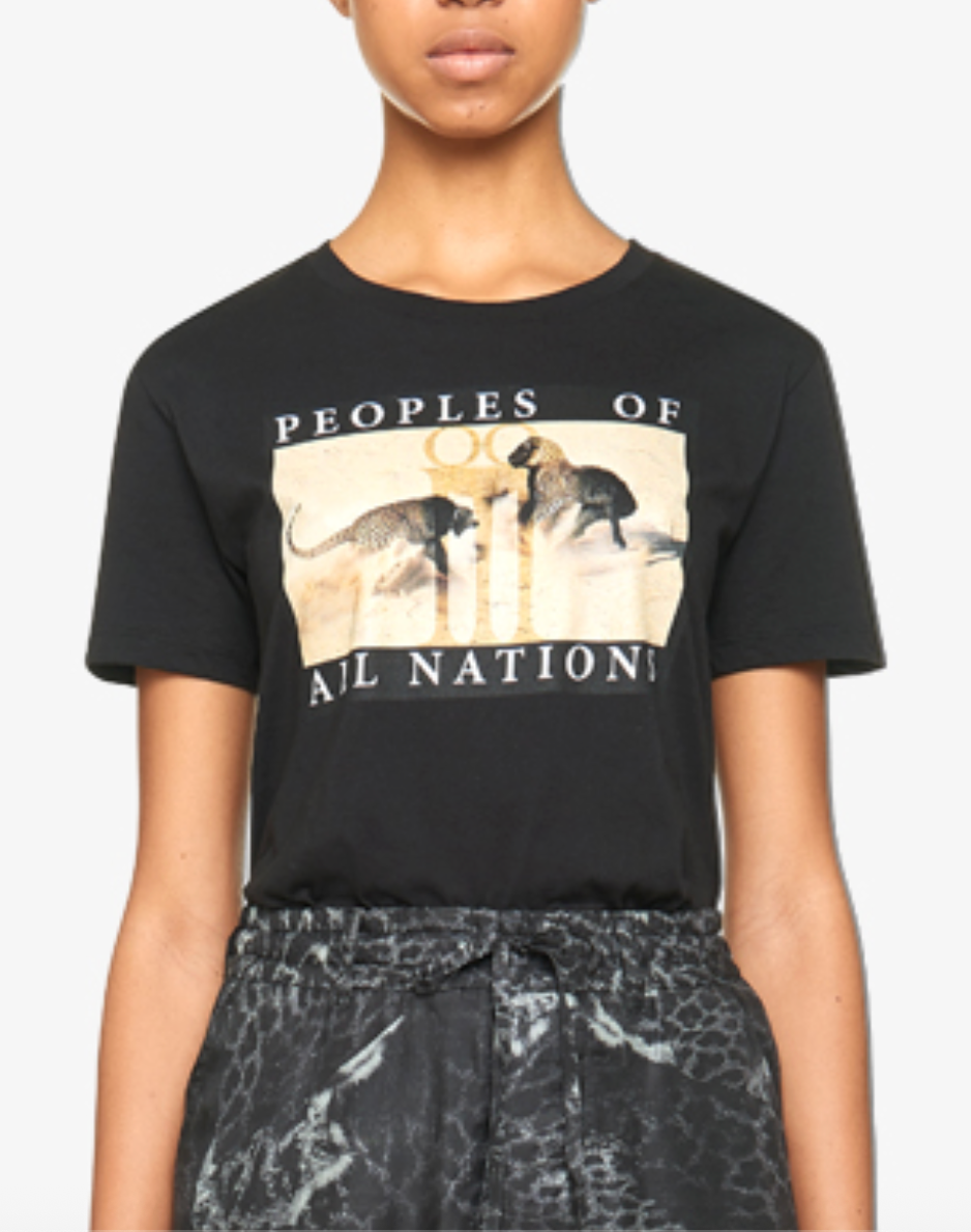 Kendrick Monkey & Jaguar T-shirt Black