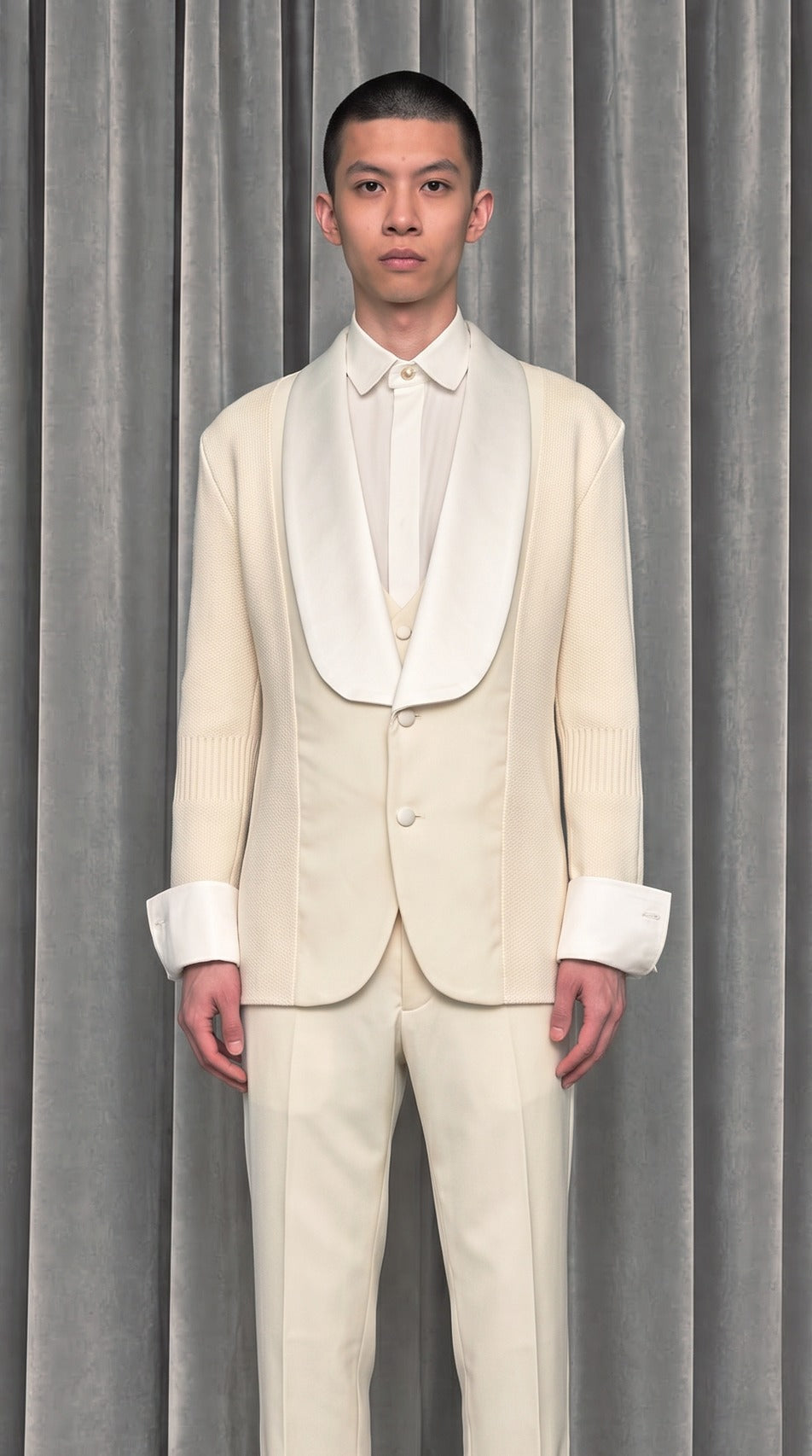Smoker Jacket Ivory – detail